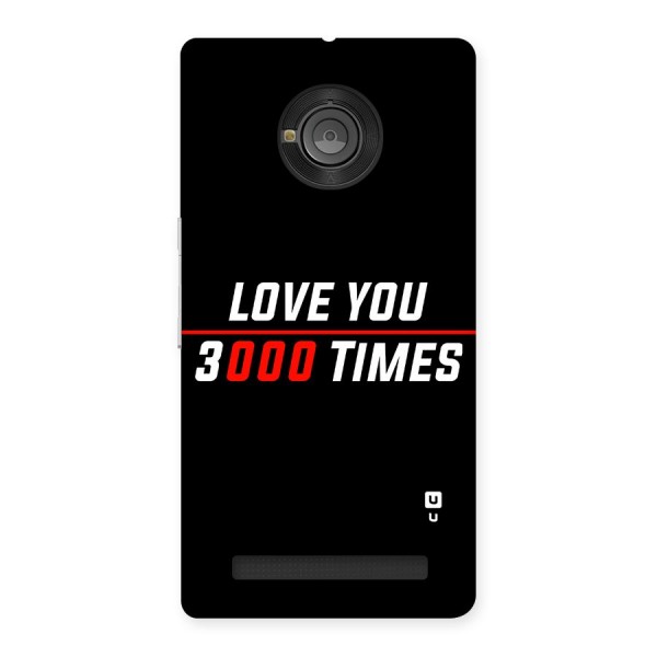 Love You 3000 Times Back Case for Yu Yuphoria