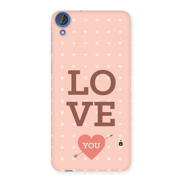 Love You Hearts Back Case for Desire 820