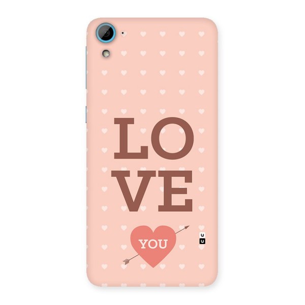 Love You Hearts Back Case for Desire 826