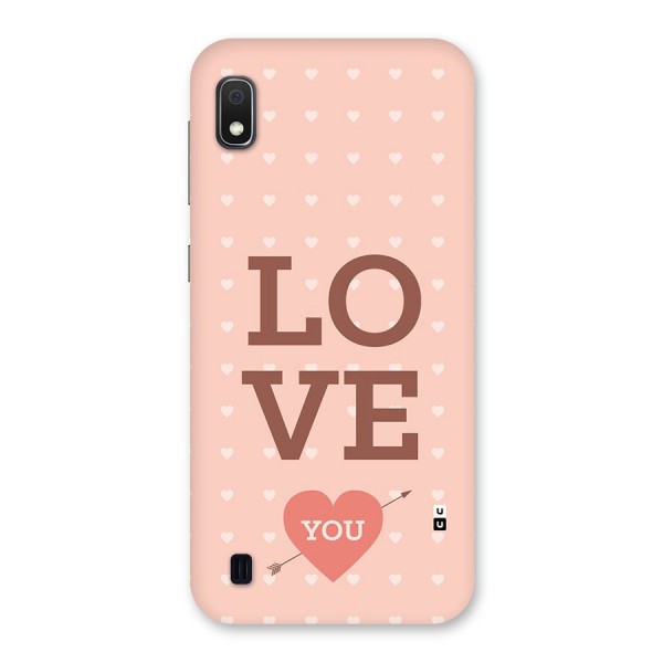 Love You Hearts Back Case for Galaxy A10