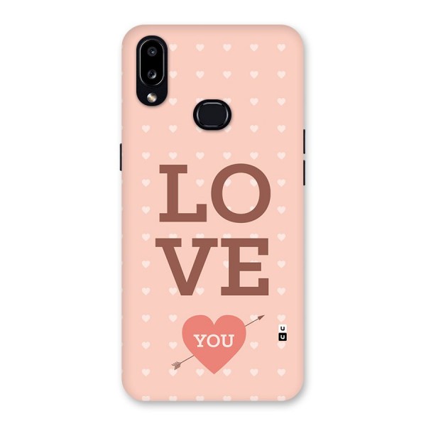 Love You Hearts Back Case for Galaxy A10s