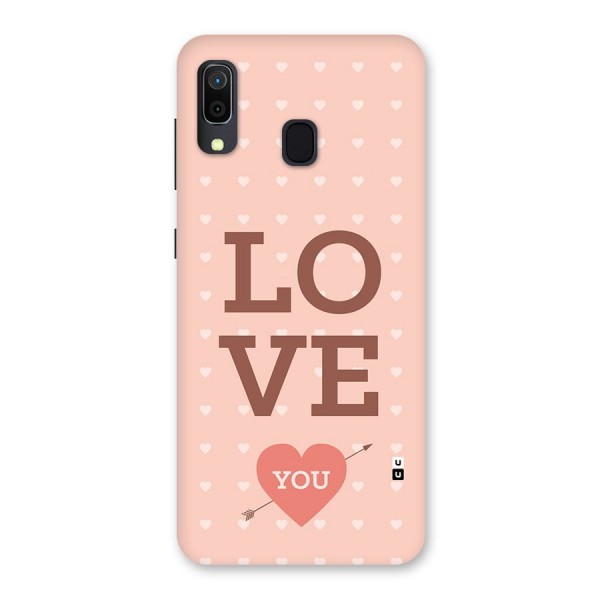 Love You Hearts Back Case for Galaxy A20