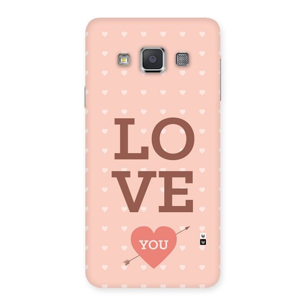 Love You Hearts Back Case for Galaxy A3