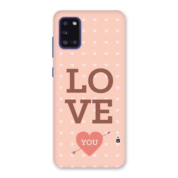 Love You Hearts Back Case for Galaxy A31