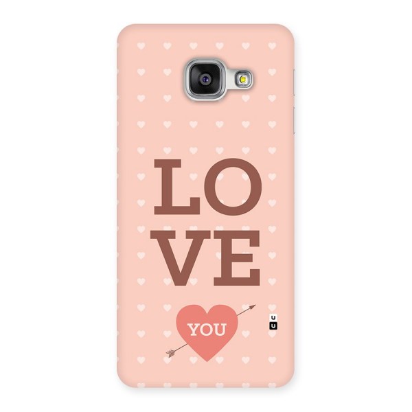 Love You Hearts Back Case for Galaxy A3 (2016)