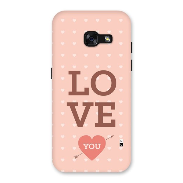 Love You Hearts Back Case for Galaxy A3 (2017)