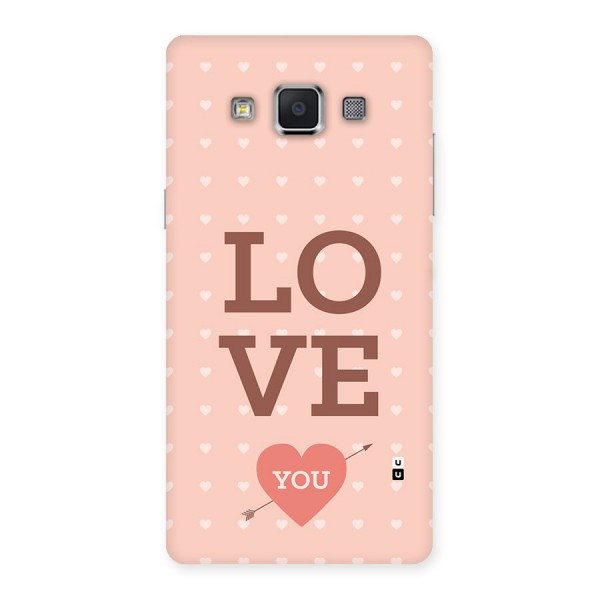 Love You Hearts Back Case for Galaxy A5