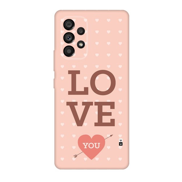 Love You Hearts Back Case for Galaxy A53 5G