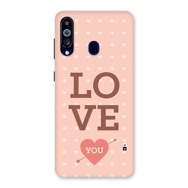 Love You Hearts Back Case for Galaxy A60