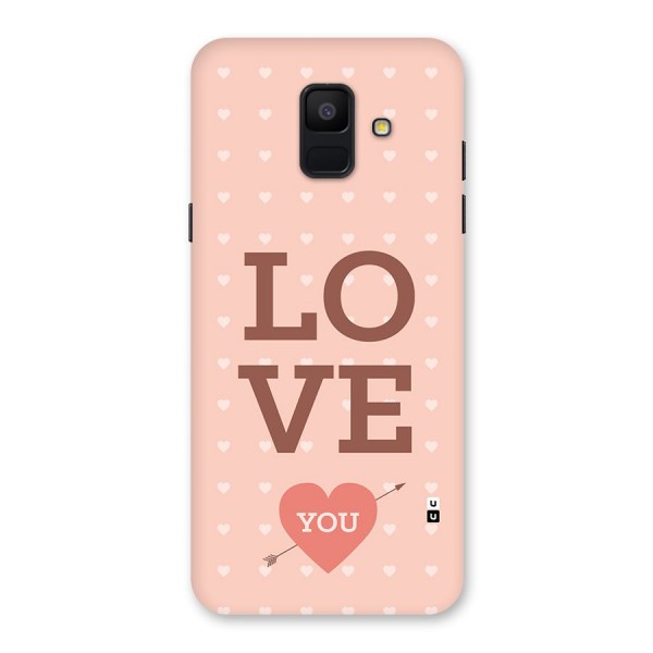 Love You Hearts Back Case for Galaxy A6 (2018)