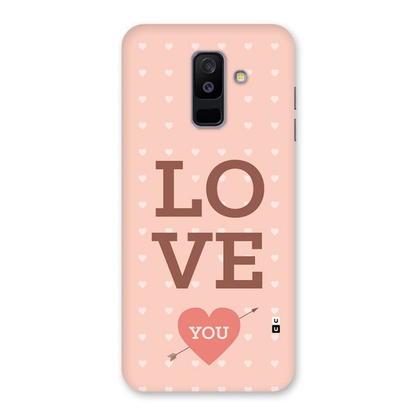 Love You Hearts Back Case for Galaxy A6 Plus