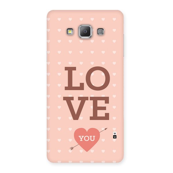 Love You Hearts Back Case for Galaxy A7