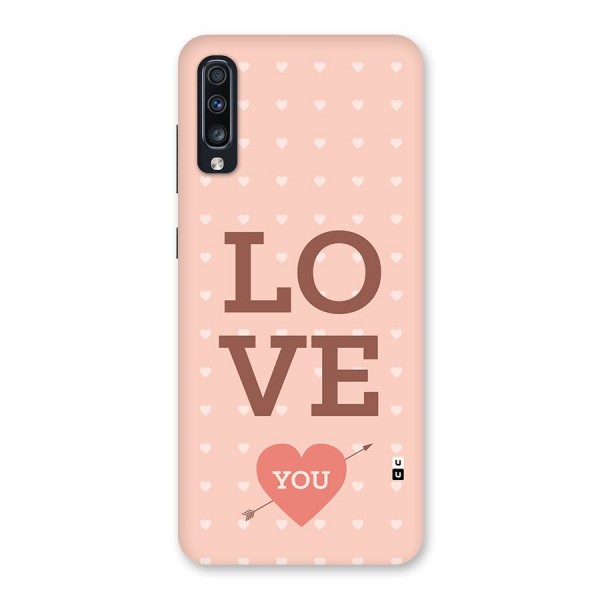 Love You Hearts Back Case for Galaxy A70