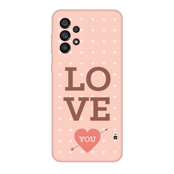 Love You Hearts Back Case for Galaxy A73 5G