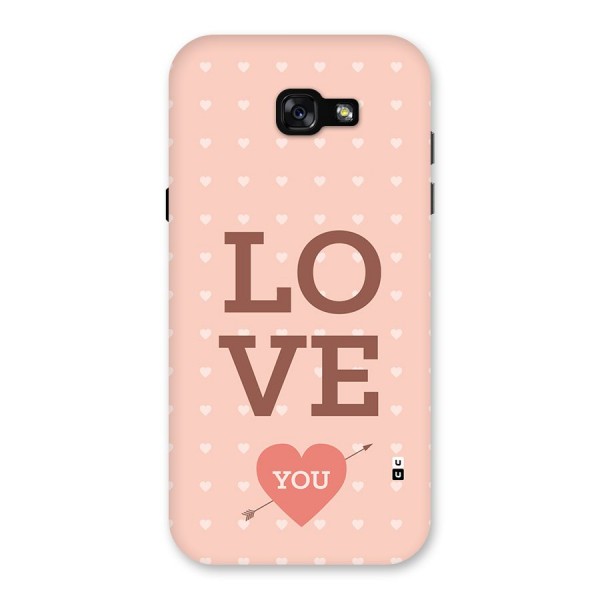 Love You Hearts Back Case for Galaxy A7 (2017)