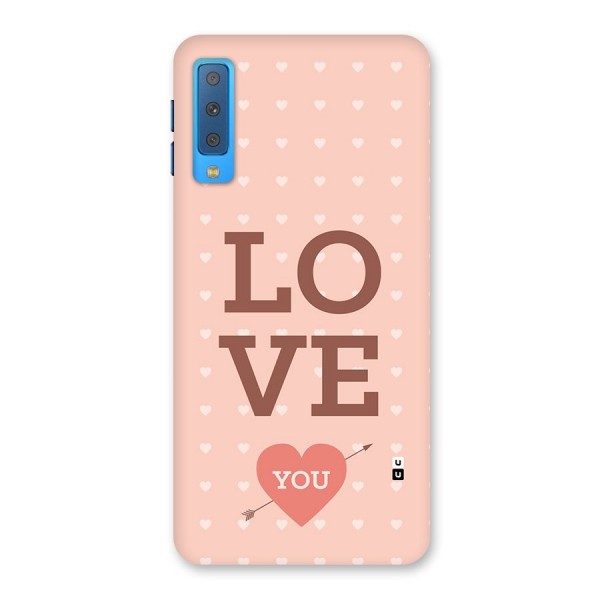 Love You Hearts Back Case for Galaxy A7 (2018)