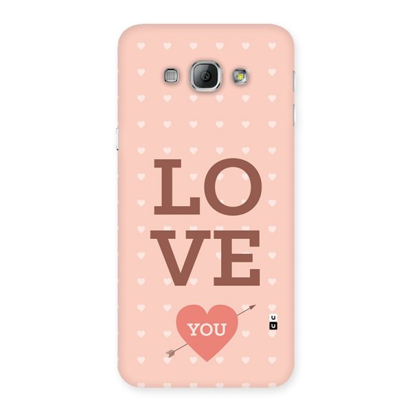 Love You Hearts Back Case for Galaxy A8