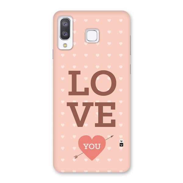 Love You Hearts Back Case for Galaxy A8 Star