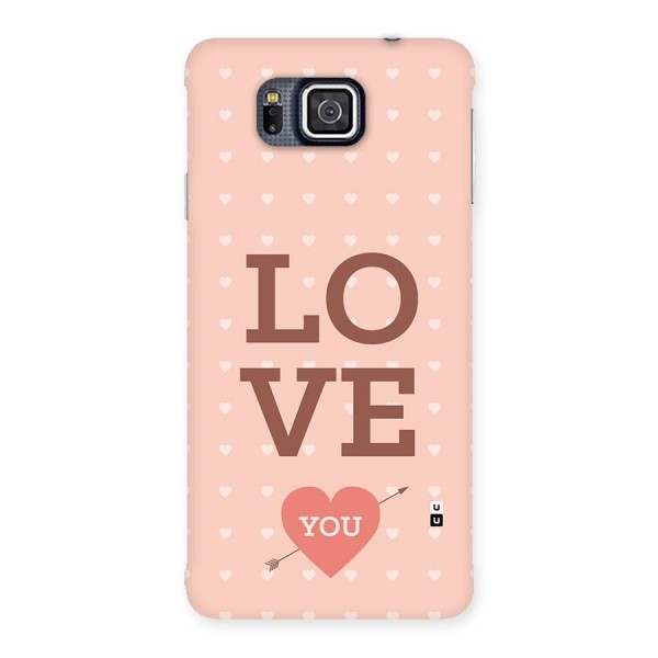 Love You Hearts Back Case for Galaxy Alpha