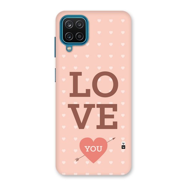 Love You Hearts Back Case for Galaxy F12