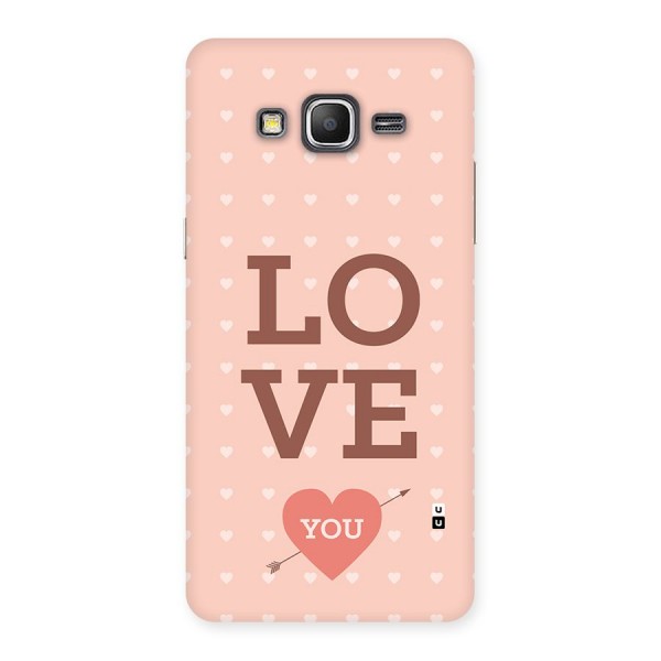 Love You Hearts Back Case for Galaxy Grand Prime