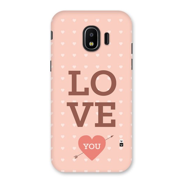 Love You Hearts Back Case for Galaxy J2 Pro 2018