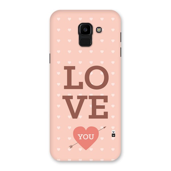 Love You Hearts Back Case for Galaxy J6