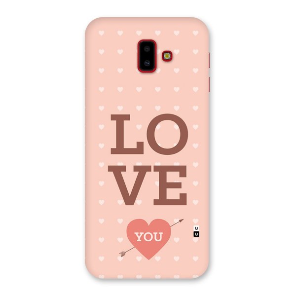 Love You Hearts Back Case for Galaxy J6 Plus