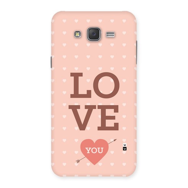 Love You Hearts Back Case for Galaxy J7