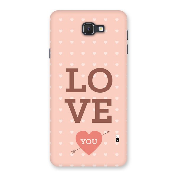 Love You Hearts Back Case for Galaxy J7 Prime