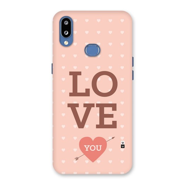 Love You Hearts Back Case for Galaxy M01s