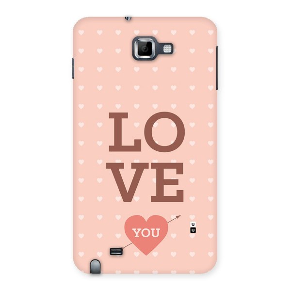 Love You Hearts Back Case for Galaxy Note