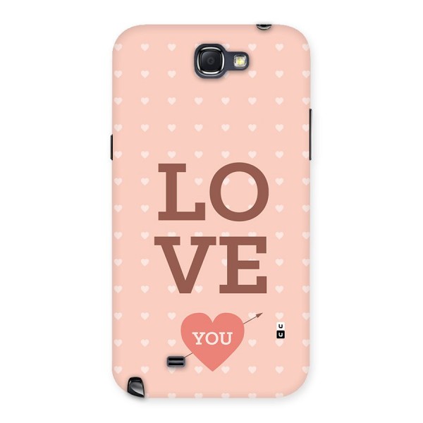 Love You Hearts Back Case for Galaxy Note 2