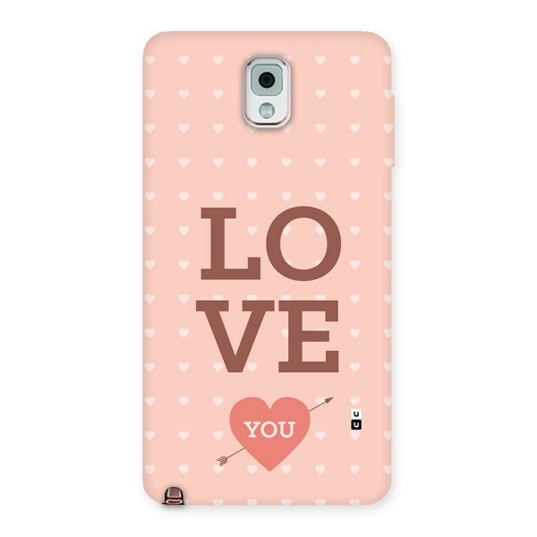 Love You Hearts Back Case for Galaxy Note 3