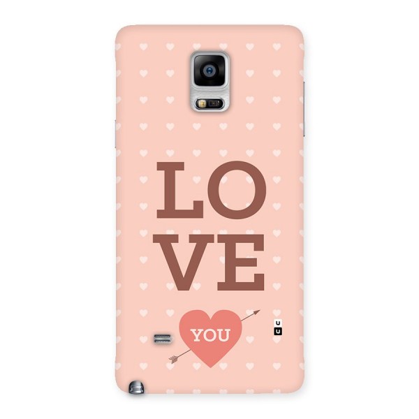 Love You Hearts Back Case for Galaxy Note 4