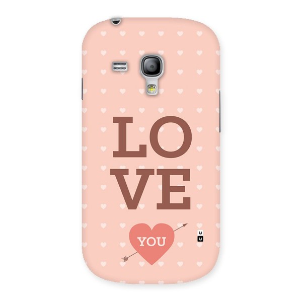 Love You Hearts Back Case for Galaxy S3 Mini