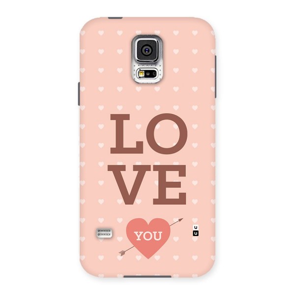 Love You Hearts Back Case for Galaxy S5