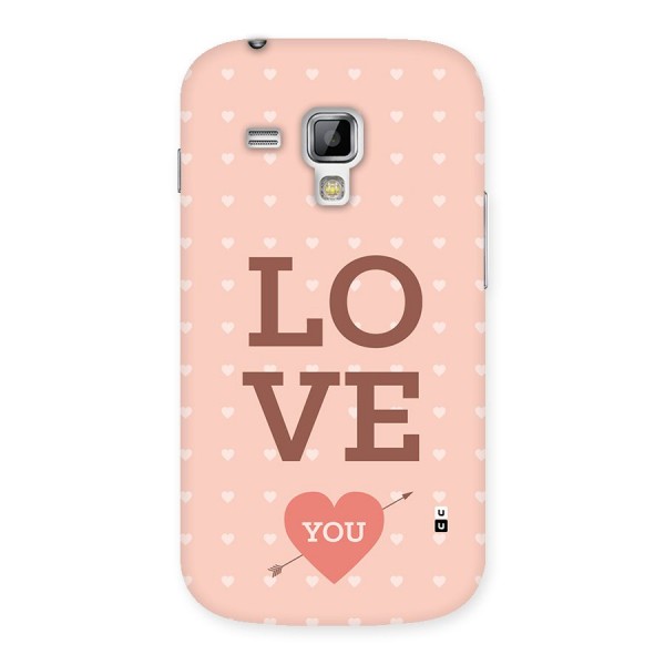 Love You Hearts Back Case for Galaxy S Duos