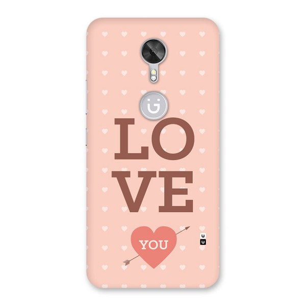 Love You Hearts Back Case for Gionee A1