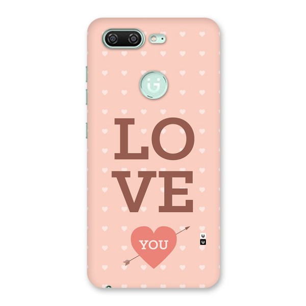 Love You Hearts Back Case for Gionee S10