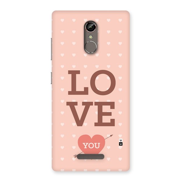 Love You Hearts Back Case for Gionee S6s