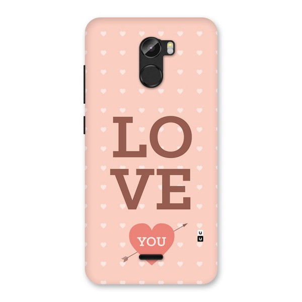 Love You Hearts Back Case for Gionee X1