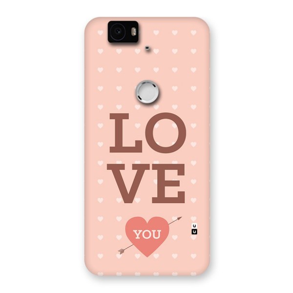 Love You Hearts Back Case for Google Nexus 6P