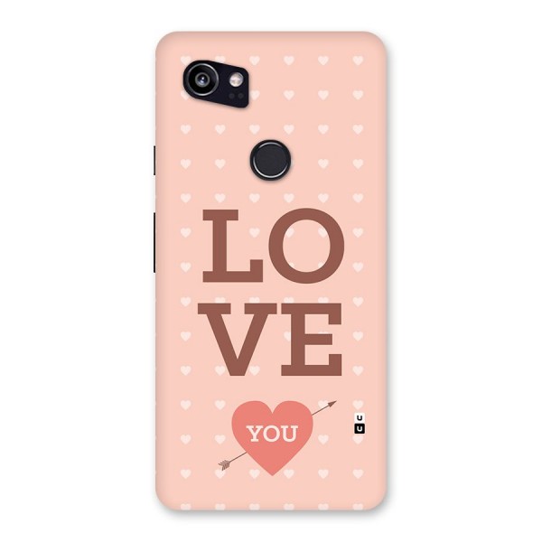 Love You Hearts Back Case for Google Pixel 2 XL