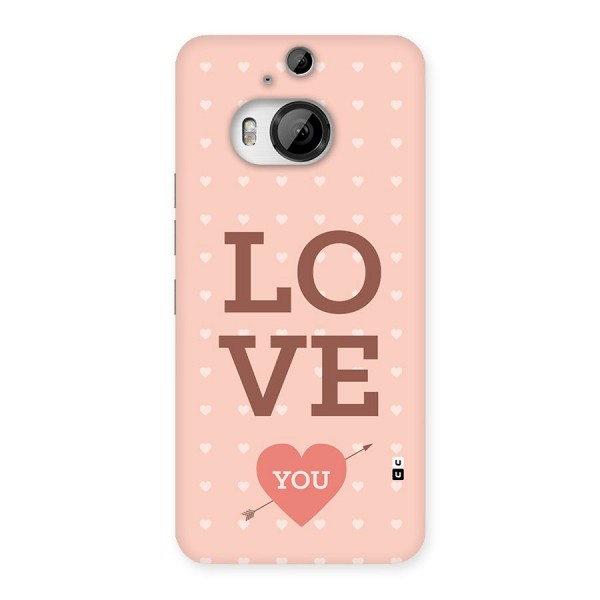 Love You Hearts Back Case for HTC One M9 Plus