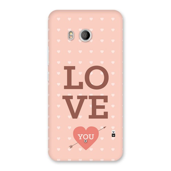 Love You Hearts Back Case for HTC U11