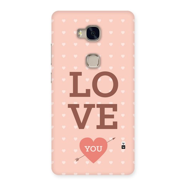 Love You Hearts Back Case for Honor 5X