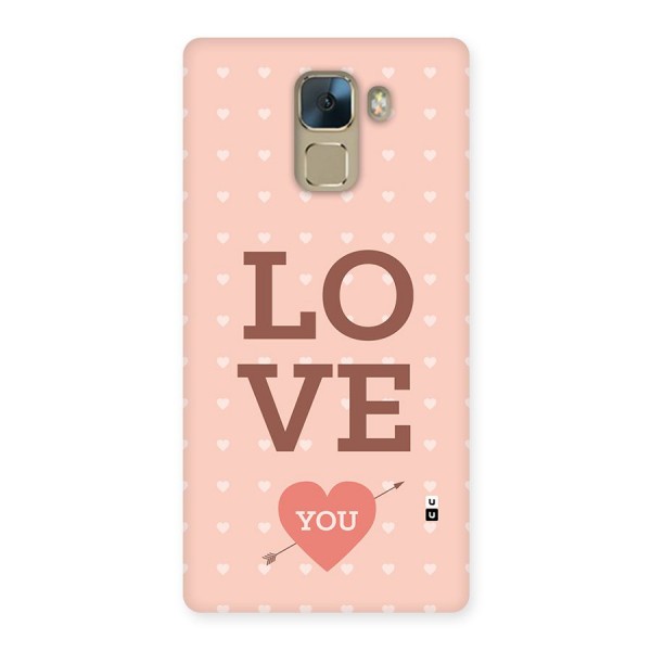 Love You Hearts Back Case for Honor 7