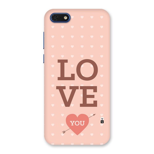 Love You Hearts Back Case for Honor 7s