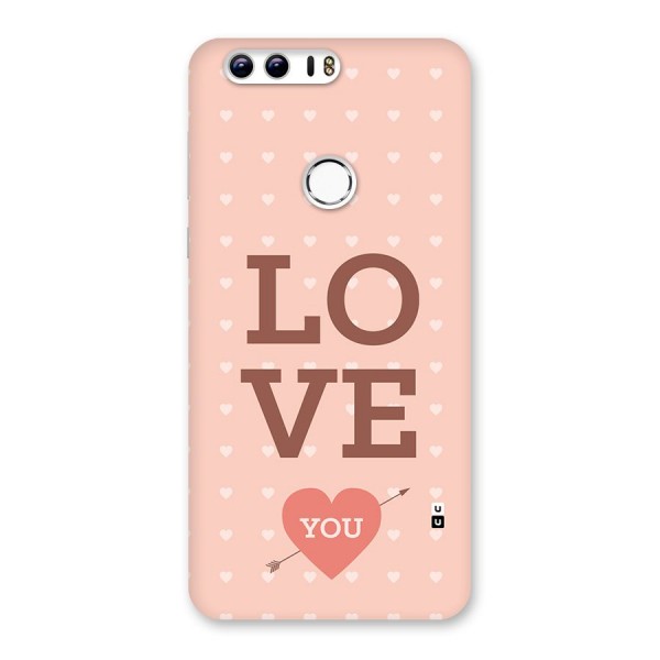 Love You Hearts Back Case for Honor 8